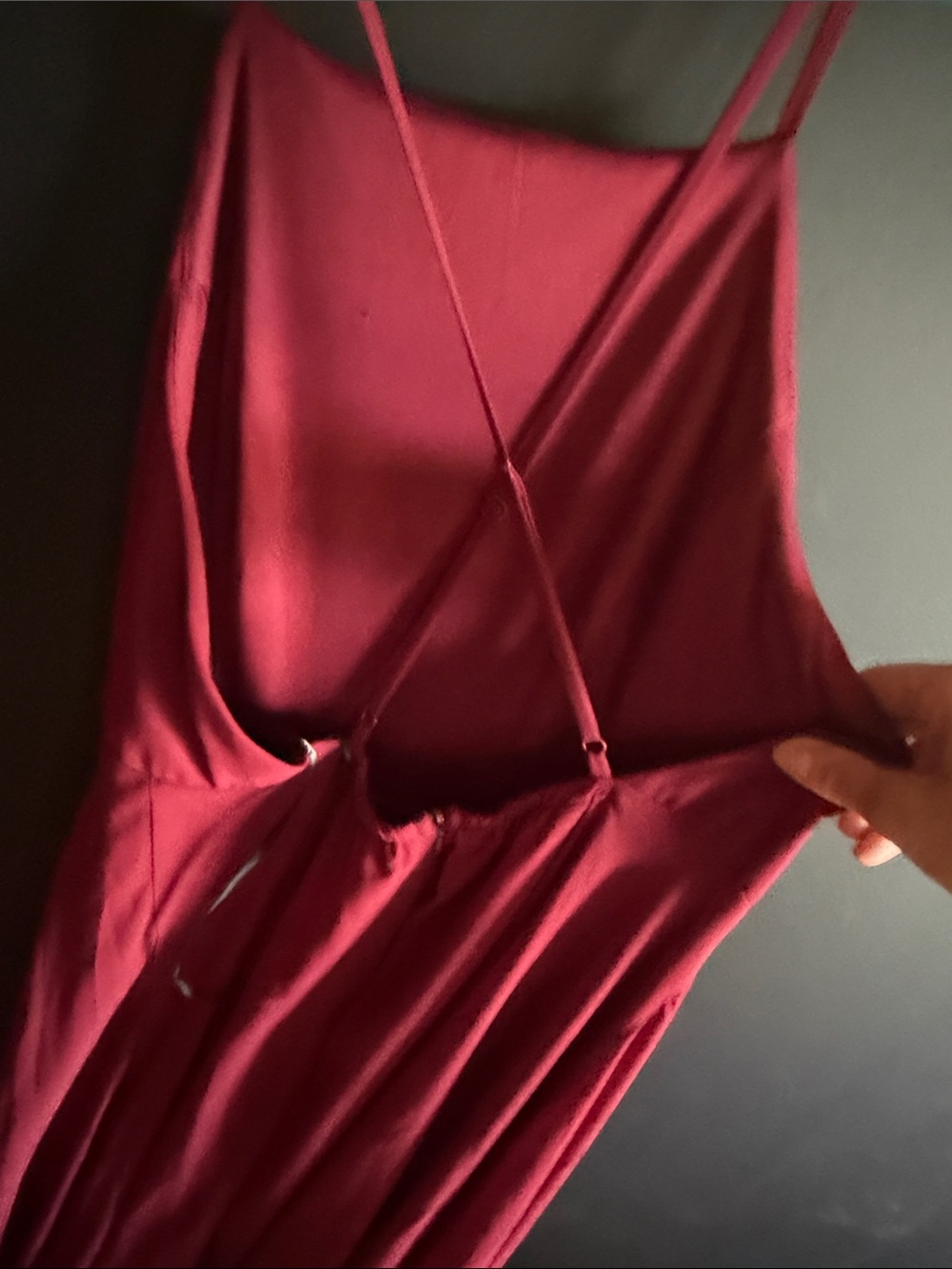 Lulus Burgundy Spaghetti-Strap Maxi Dress - Picture 2 of 3